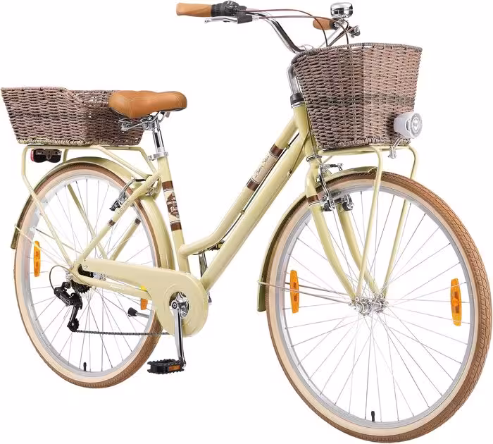 BIKESTAR Bicicleta de Paseo City Holland: Tu Compañera Urbana con Encanto Retro